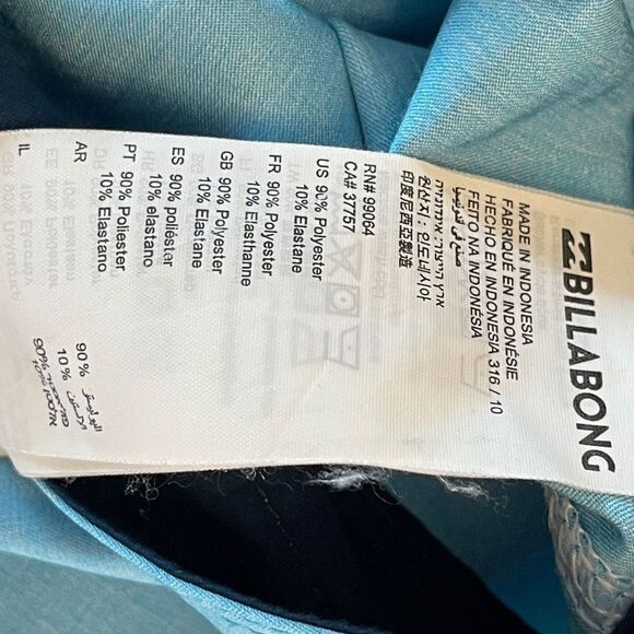 Billabong Platinum-X All Day Hybrid Low Tides Board Shorts Blue Mens Size 38 - Picture 4 of 8